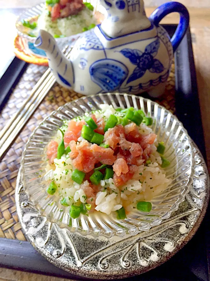 まぐろの白だし麦茶漬け　温冷対応　父の日の二日酔いさんにも|青山金魚さん