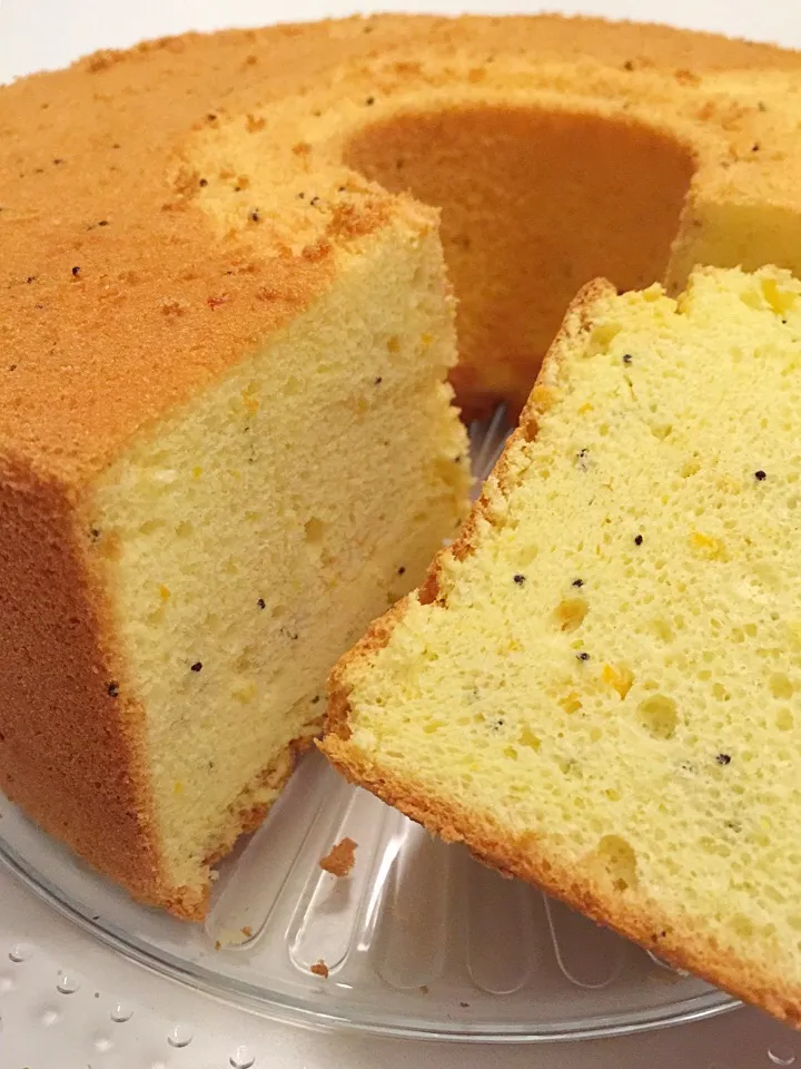 Orange poppy seed chiffon cake|12Dragonさん