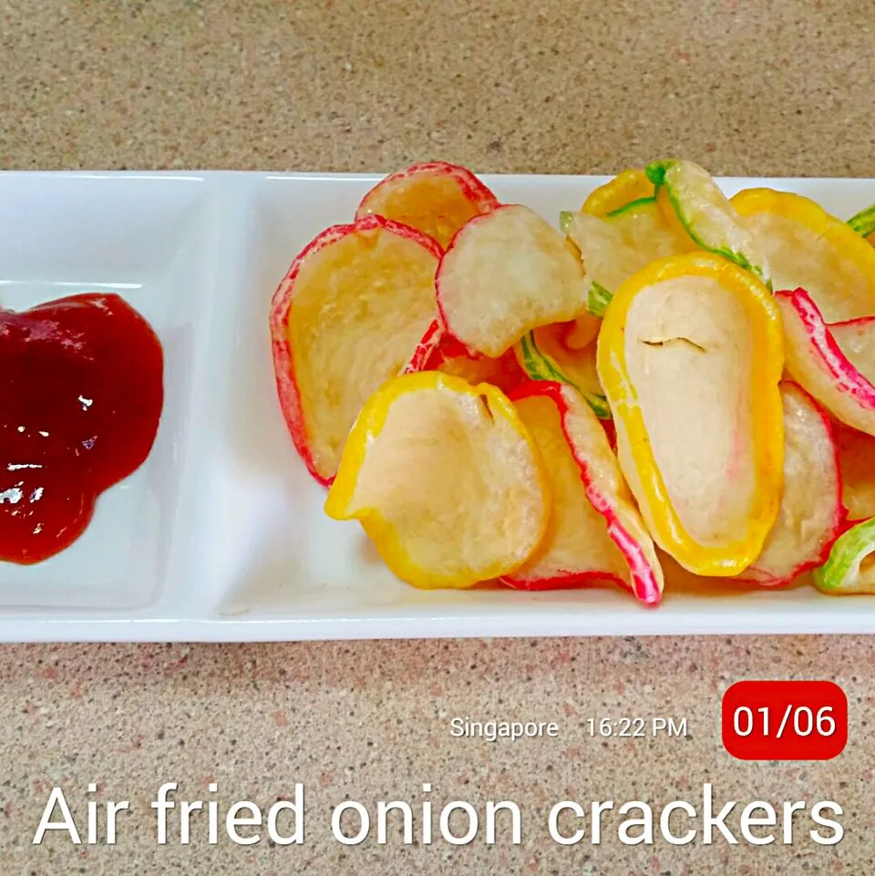 Air fried onion crackers|Chua Jeanさん