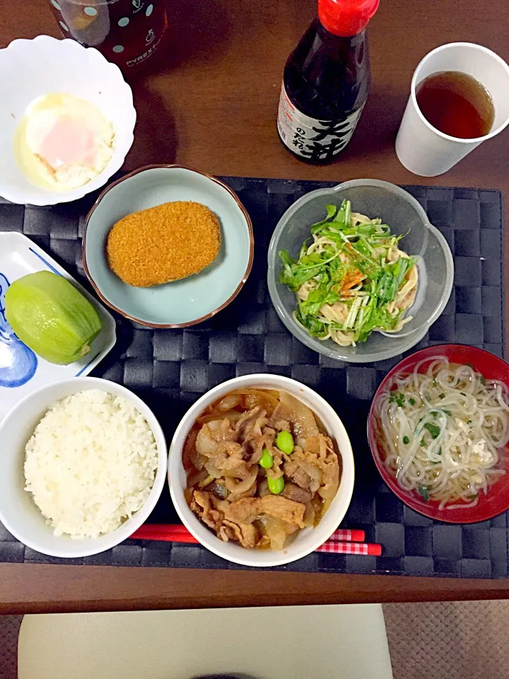 ぶた丼、しらたきそうめん、サラスパ！|さとみさん