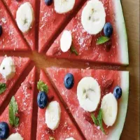 Watermelon pizza