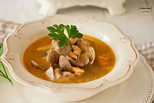 Fish soup/sopa de pescado|erreta (euskadi)さん