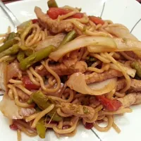 Pork & Asparagus Lo Mein|Melissa Marie Hallさん