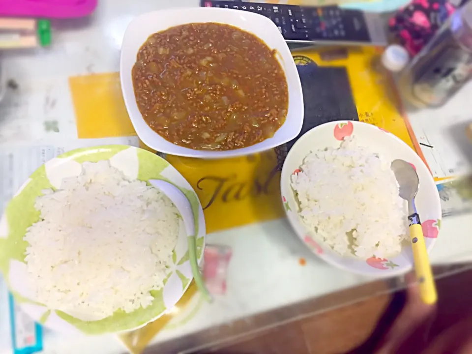 キーマカレー #myfirsthomemadecurry #dinner #junethe1st #yummy|Sameen Gotoさん