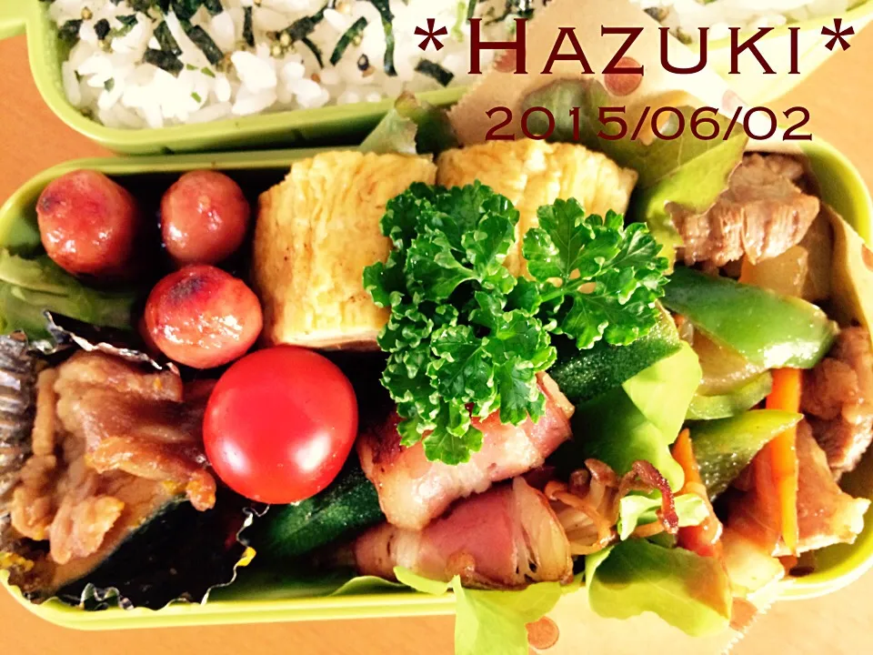 高校生息子ガッツリ弁当|Hazukiさん