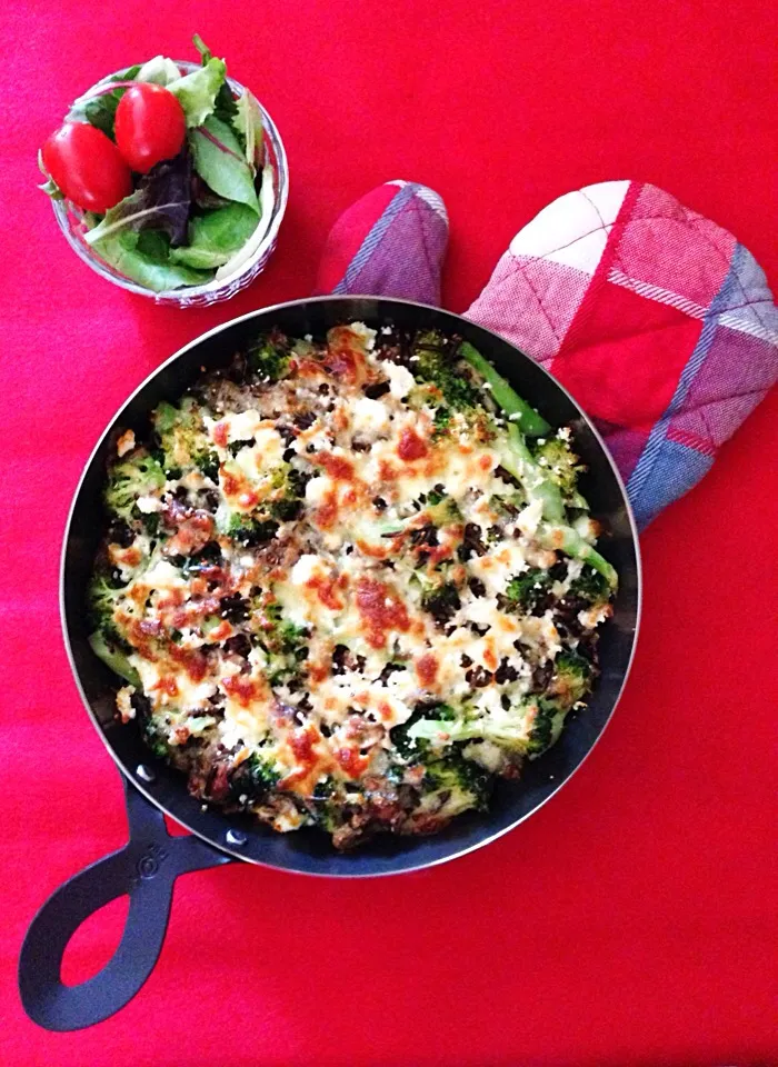 Broccoli & mushroom wild rice casserole|coxiella24さん