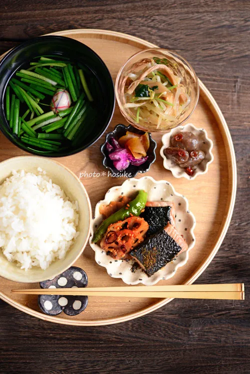 「マグロの磯辺焼き定食」 #花ヲツマミニ|ほ助さん