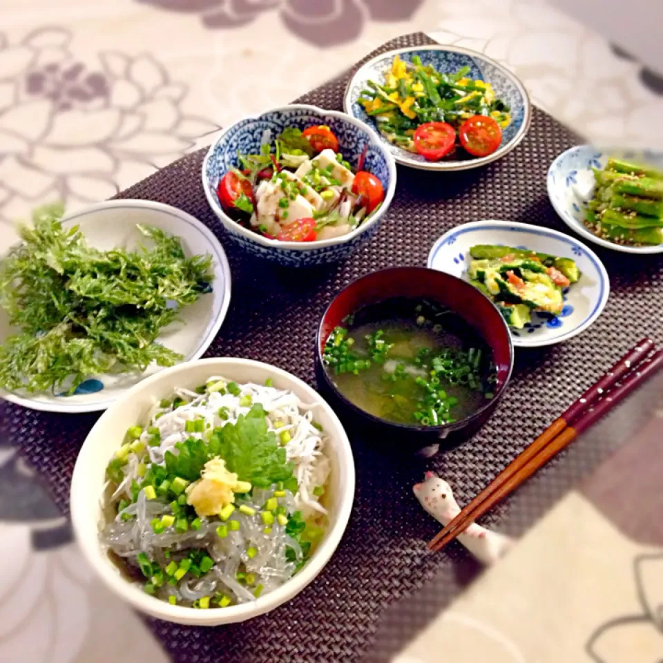 Snapdishの料理写真:生しらす＆ゆでしらす丼！|ゆかりさん