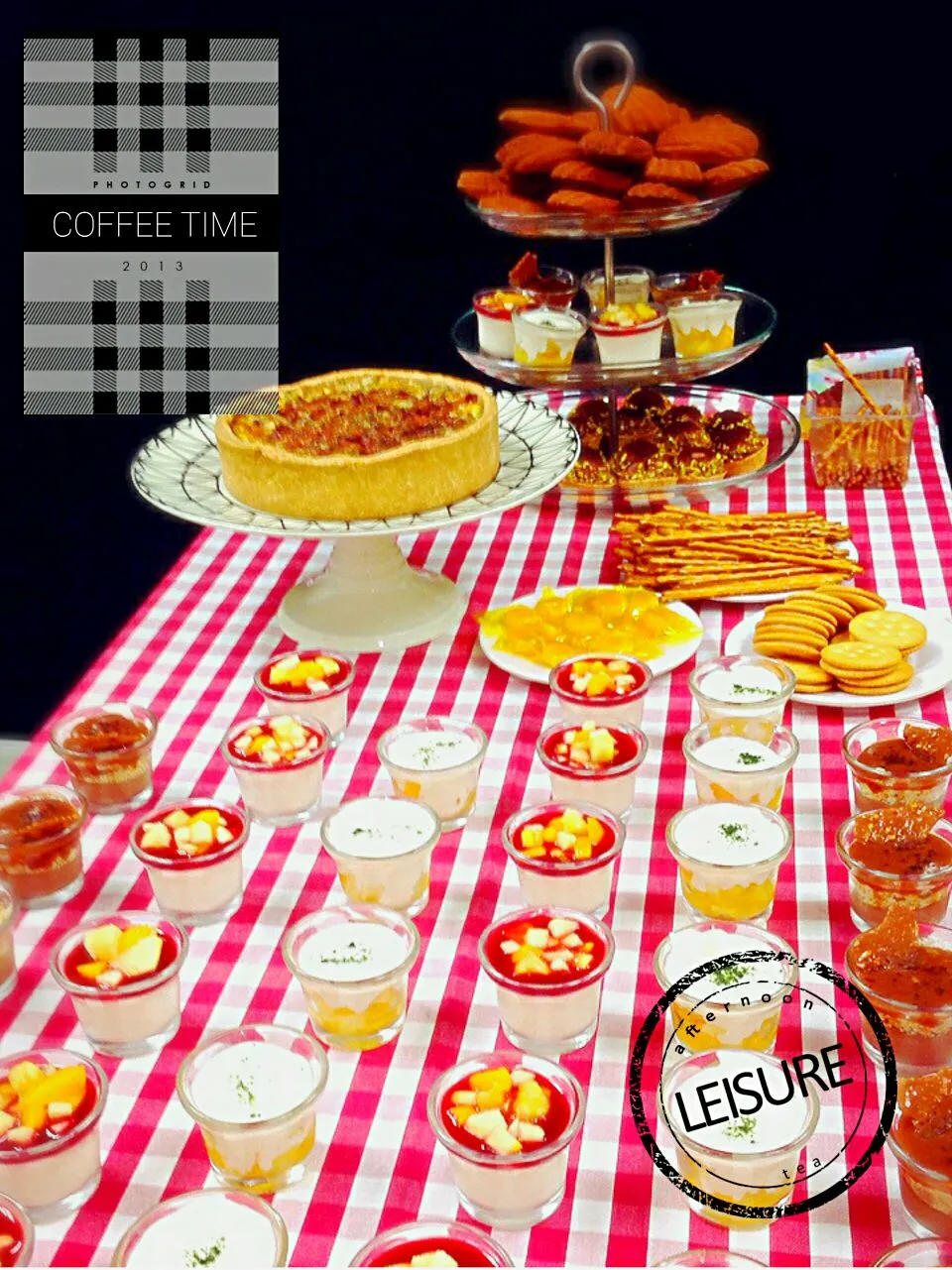 Dessert table-
traditional Madeline
chocolate pistachio tart
raspberry Panna cotta
exotic fruit yogurt mousse
caramel chocolate mousse
Quiche Lorraine|Kyanliuさん