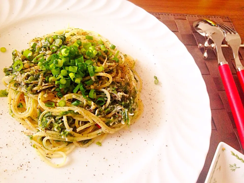 しらすと生海苔パスタ|Nana🐾さん