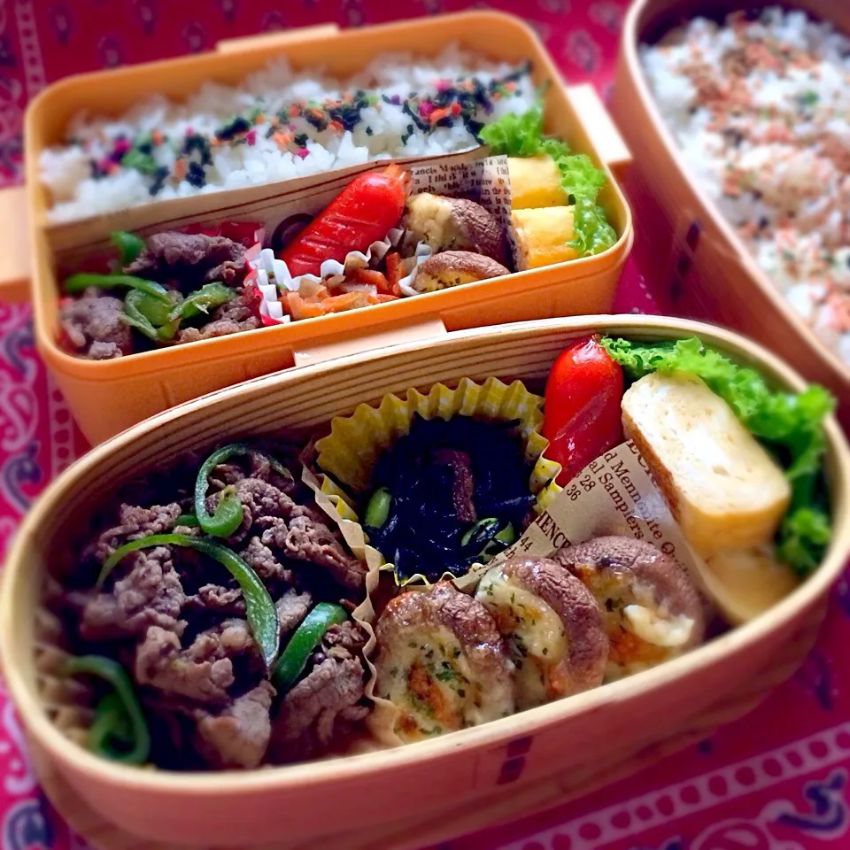 ＊高3女子＆中2男子弁当＊|nishi 12さん