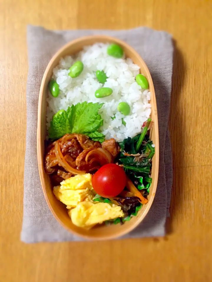 2015.06.03 枝豆ごはんのお弁当|ももさん