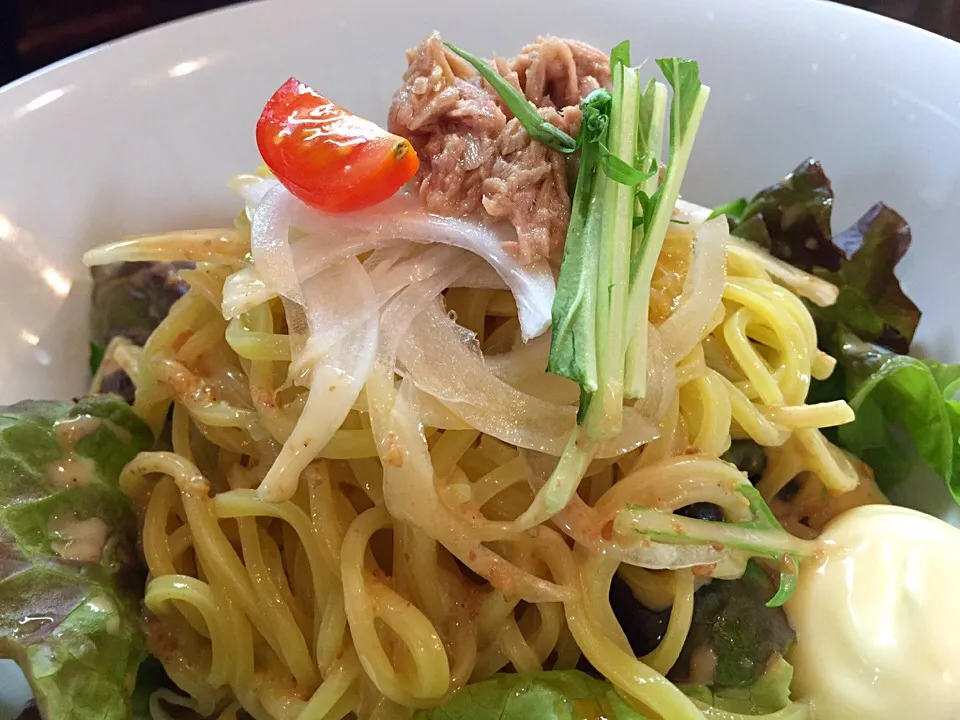 冷やしラーメンサラダ♪|tku🍅🍝🍜🍝🍜🍝🍅さん