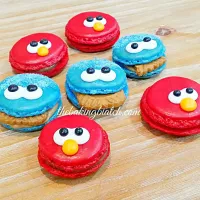 Elmo and Cookie Monsters are here to visit! #macaron|Cynthiaさん