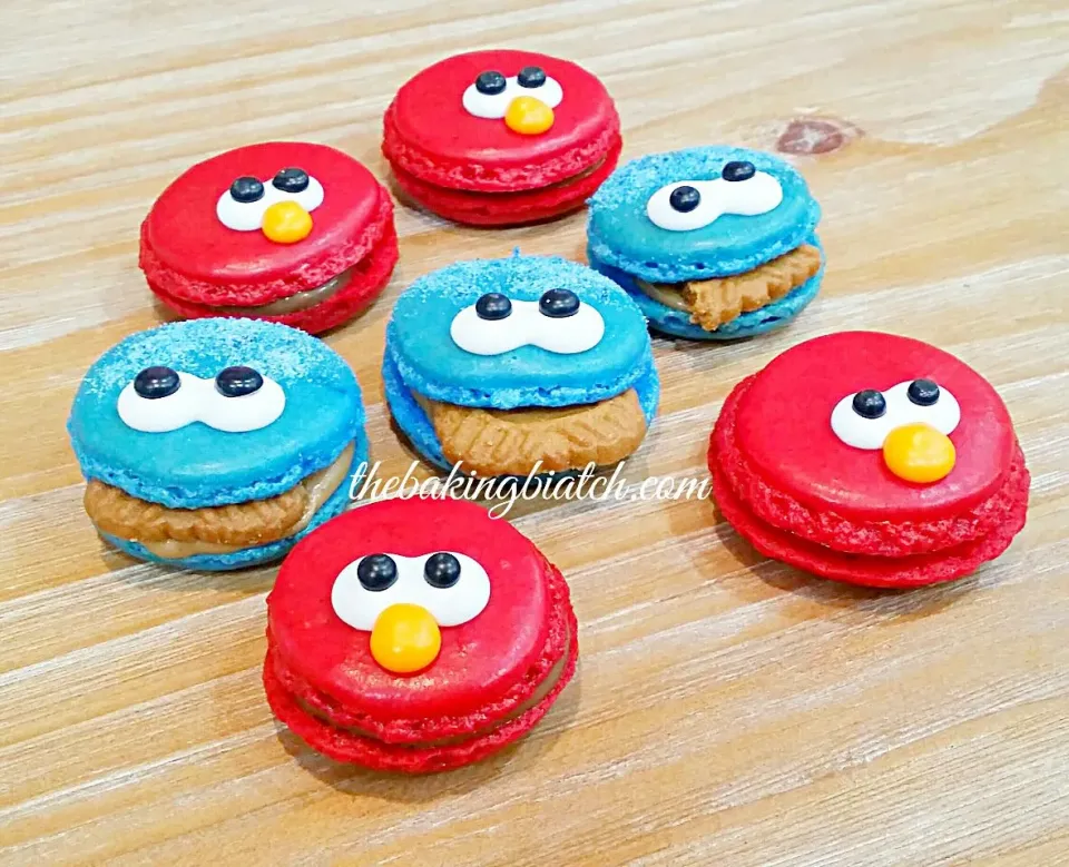 Elmo and Cookie Monsters are here to visit! #macaron|Cynthiaさん