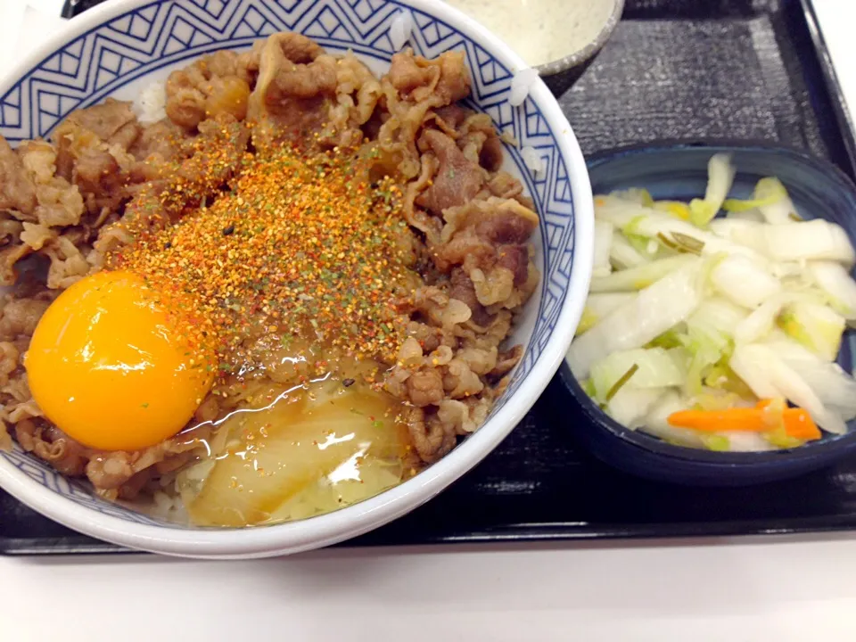 深夜の牛丼定番セット@吉野家|Kunisanoさん