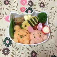 Snapdishの料理写真:ツムツムプー&ピグレット弁当|ちかこさん