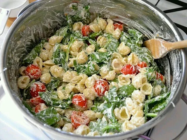 Whole geat pasta&spinach&cheese salad/ensalada de pasta y queso|erreta (euskadi)さん