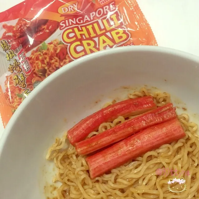 Singapore Chilli Crab (Dry) Instant Noodles 🍝|🎀Kittyna🌸さん