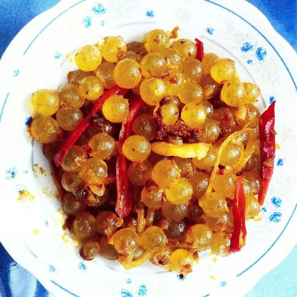 Kampung Dish - 'Mayung' Fish Roe in Chilli Sauce|FooDin'sさん