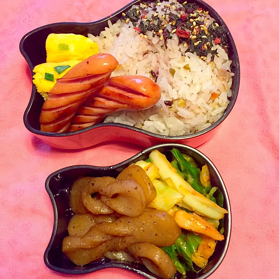 今日の自分お弁当꒰ ♡´∀`♡ ꒱|さくたえさん