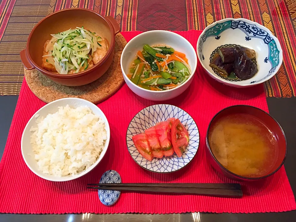 カジキの竜田揚げ 野菜のせ|あーしょかぽんさん