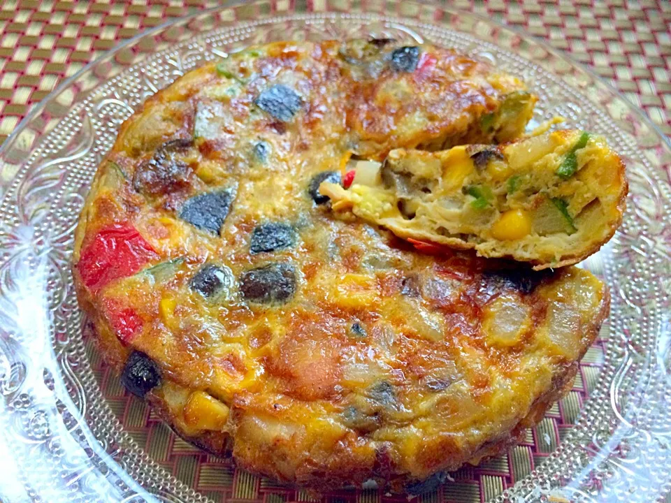 Snapdishの料理写真:Tortilla de verduras de verano🌞夏野菜のﾄﾙﾃｨｰｼﾞｬ|🌈Ami🍻さん