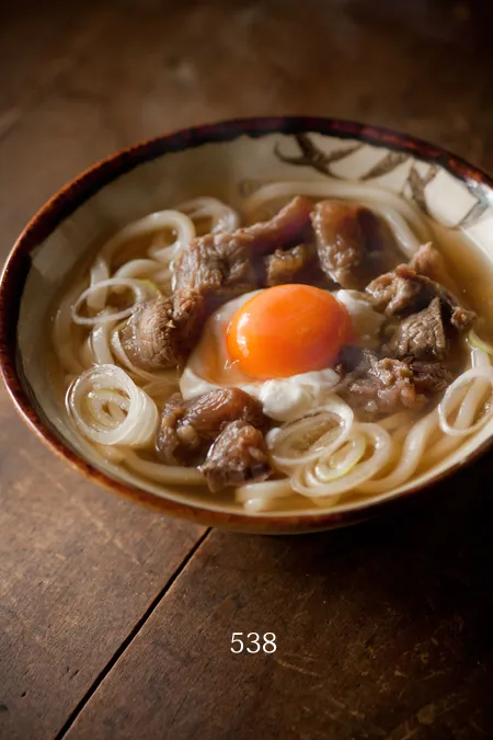 Snapdishの料理写真:すじたまうどん♪ #素人料理百珍|siwatchさん