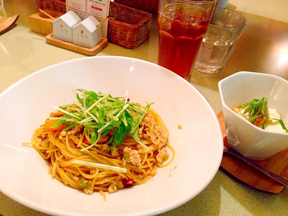 かぼちゃと鶏そぼろのパスタ♡|yumiさん