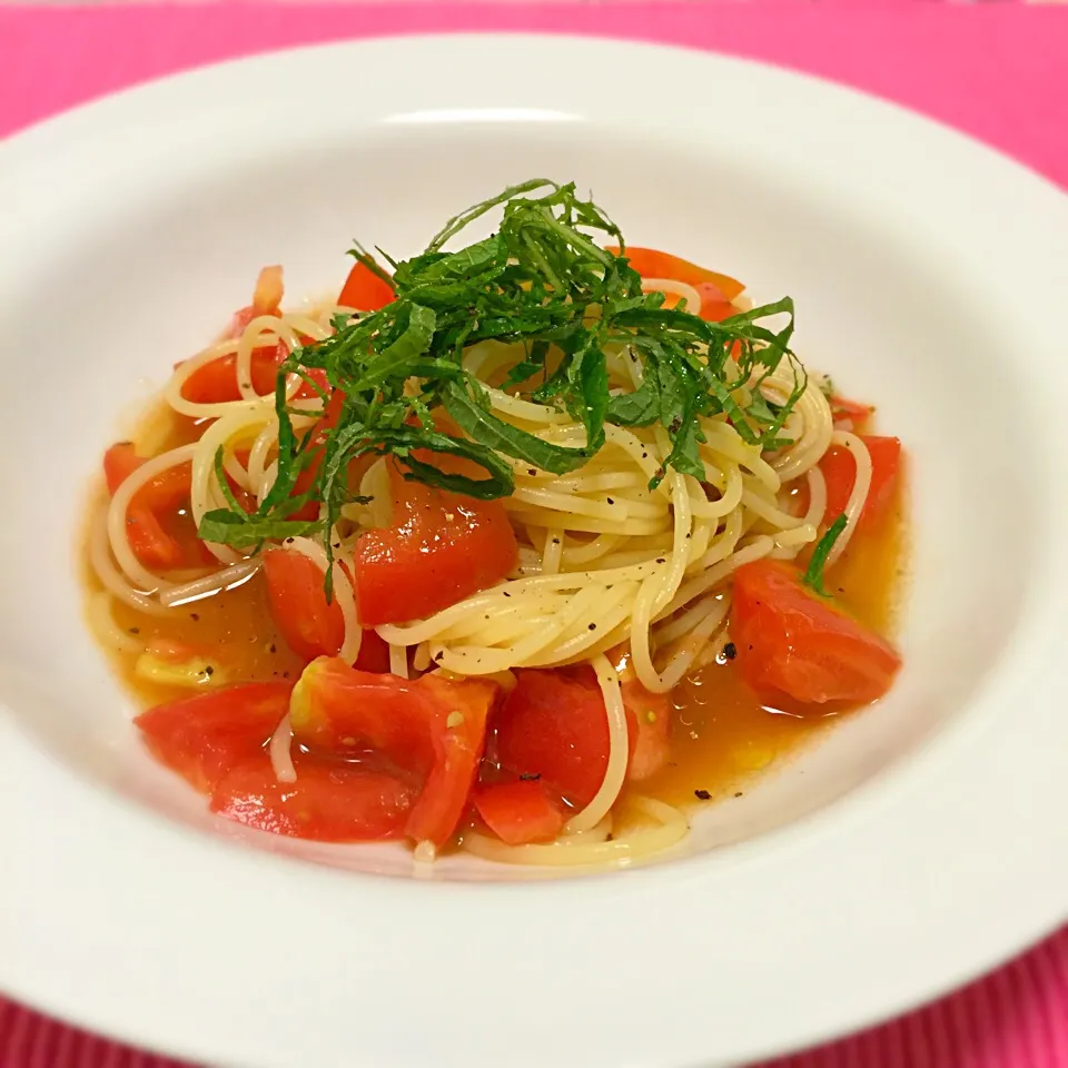 トマトの冷製和風パスタ|ゆうさん