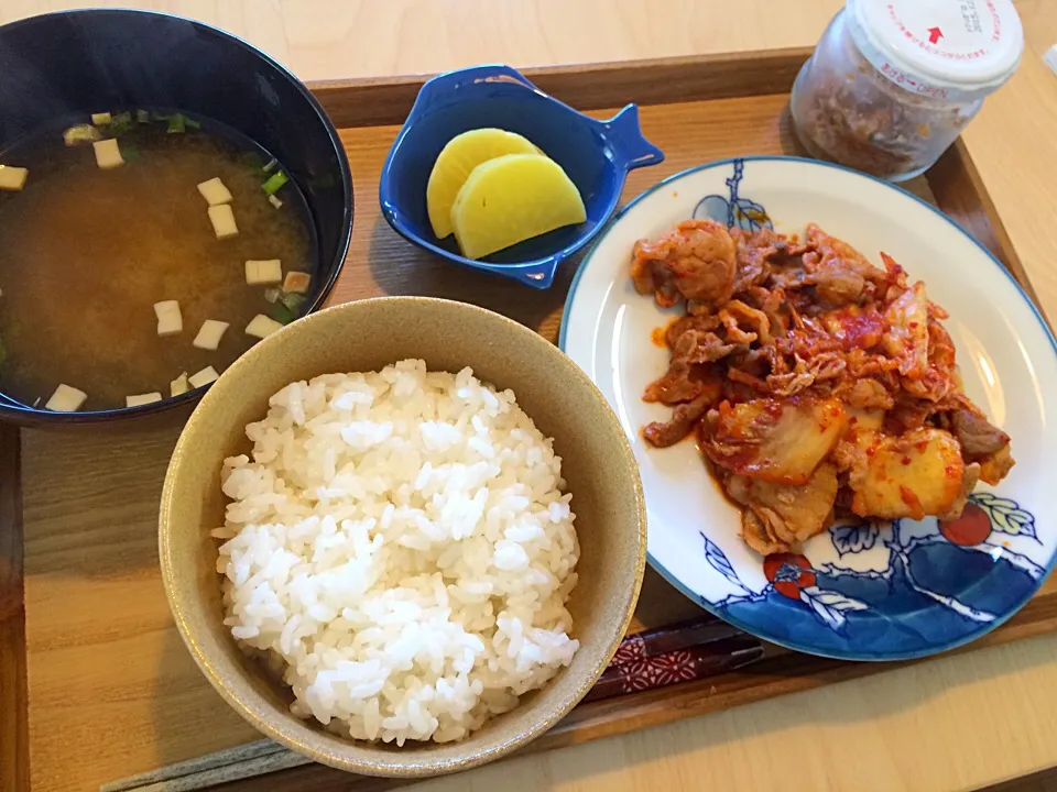 豚キムチ定食|ぴっぱーさん