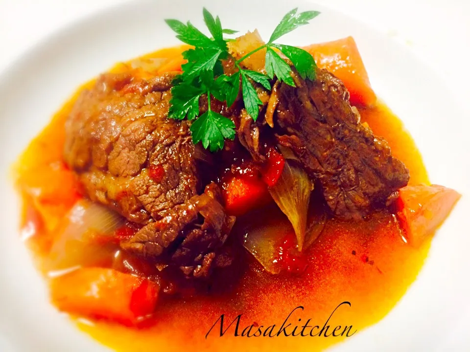 Beef tendon red wine stew|Masakiさん