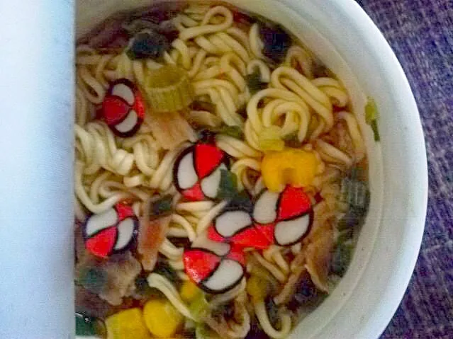 Snapdishの料理写真:Te nuki dinner .. Instant spider man ramen|Nigelさん