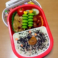 Snapdishの料理写真:日の丸お弁当。梅ごま塩かけ〜|そらおママさん