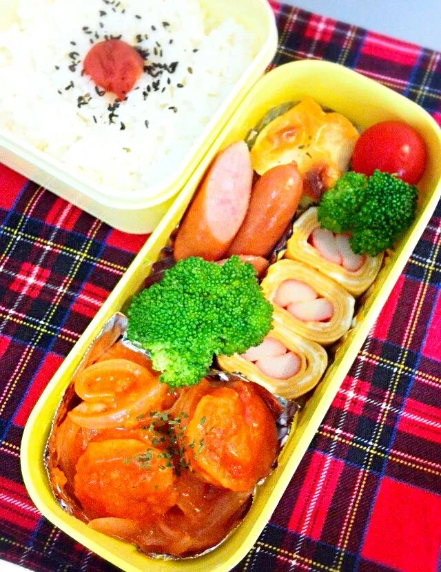 エビチリ弁当！昨日のグラタンからエビ引き抜き～エビチリに変身✨|こもず♪さん