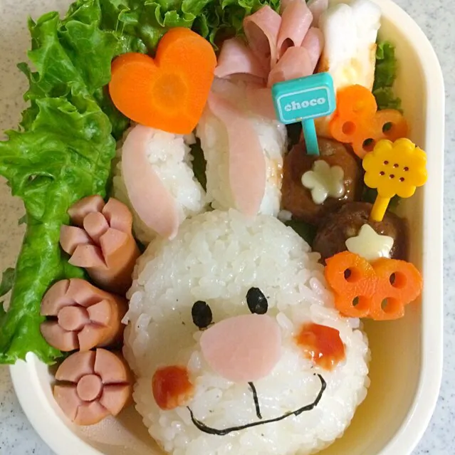 Snapdishの料理写真:キャラ弁(((o(*ﾟ▽ﾟ*)o)))|Michiyoさん