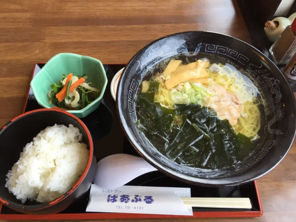 Snapdishの料理写真:のだ塩ラーメンセット|三上 直樹さん