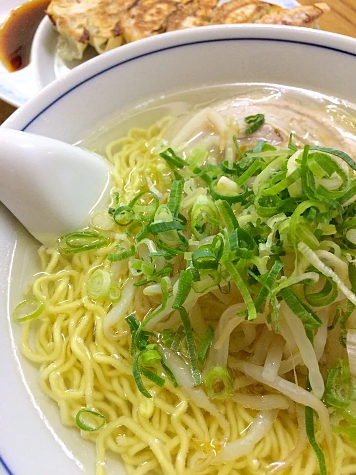 塩ラーメン＆餃子|ダンディ☆和田さん