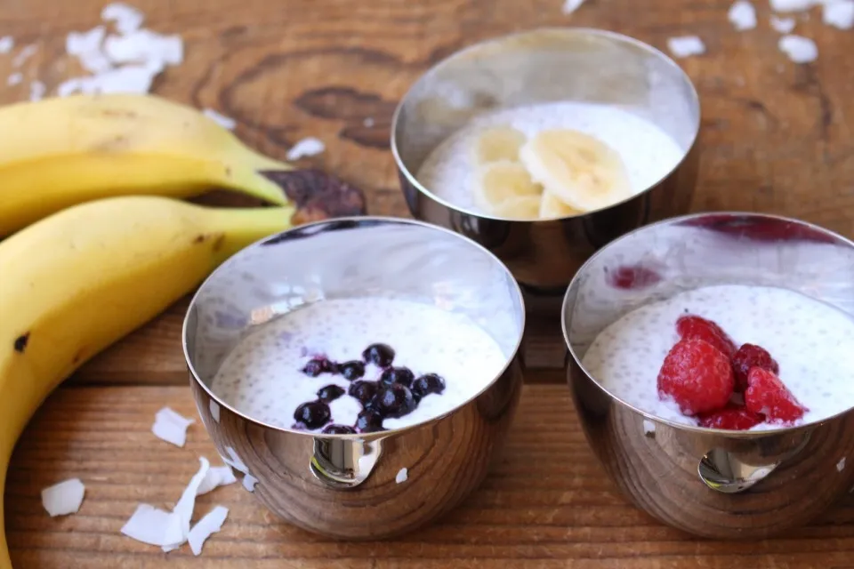 Coconut chia pudding ココナッツミルクで作る簡単ダイエットチアプリン☆ #ダイエットスイーツ #簡単おやつ #ココナッツミルク #チアシード|Yukiko Matsudaさん