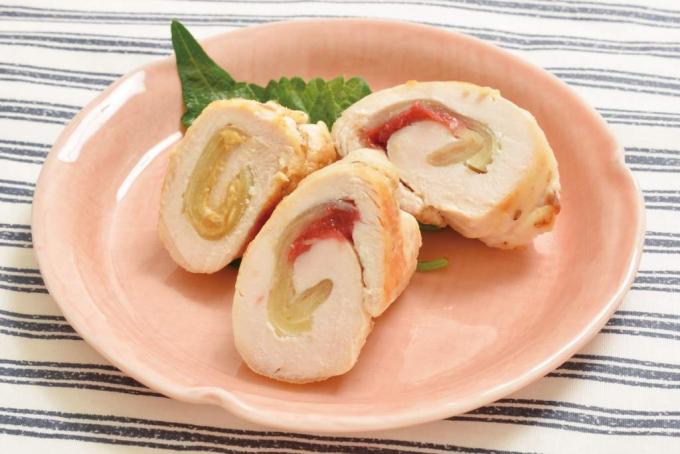鶏ささみ肉の新生姜巻き