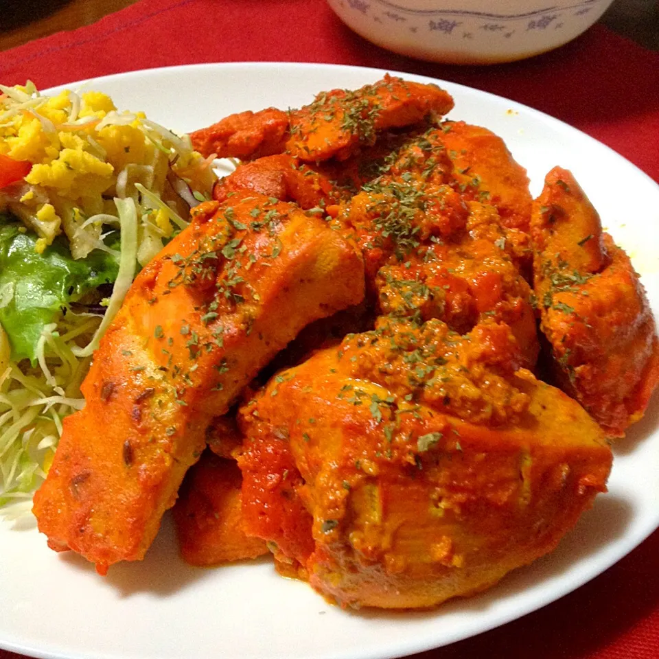 My Birthdayにタンドリーチキン👳🏼 Indian Tandoori Chicken!! Why did I eat the Chicken for my birthday?|yorikoさん