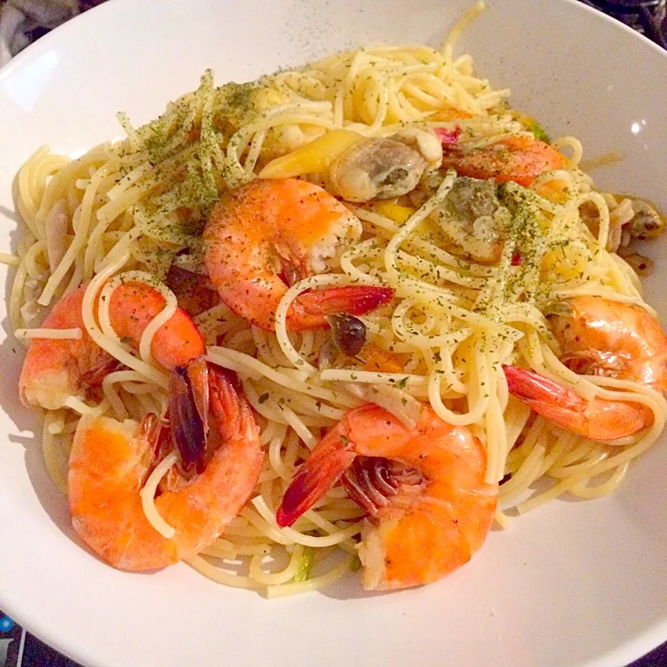 seafood pasta|marian ilanoさん