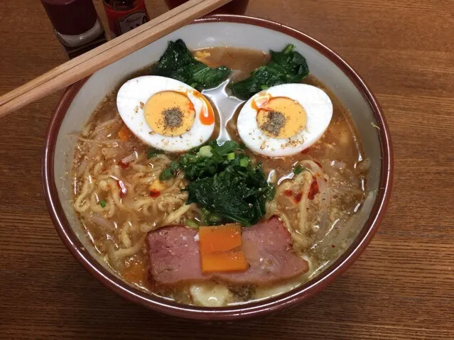 マルちゃん正麺🍜、味噌味❗️꒰#'ω`#꒱੭✨|サソリさん