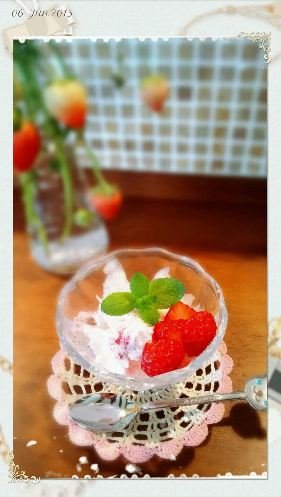 えみちさんの苺のフローズン🍓|きみちさん