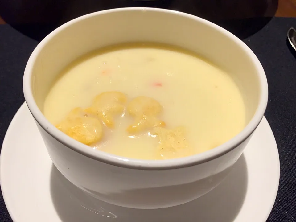 Crabmeat & scallop chowder|Sky Blueさん