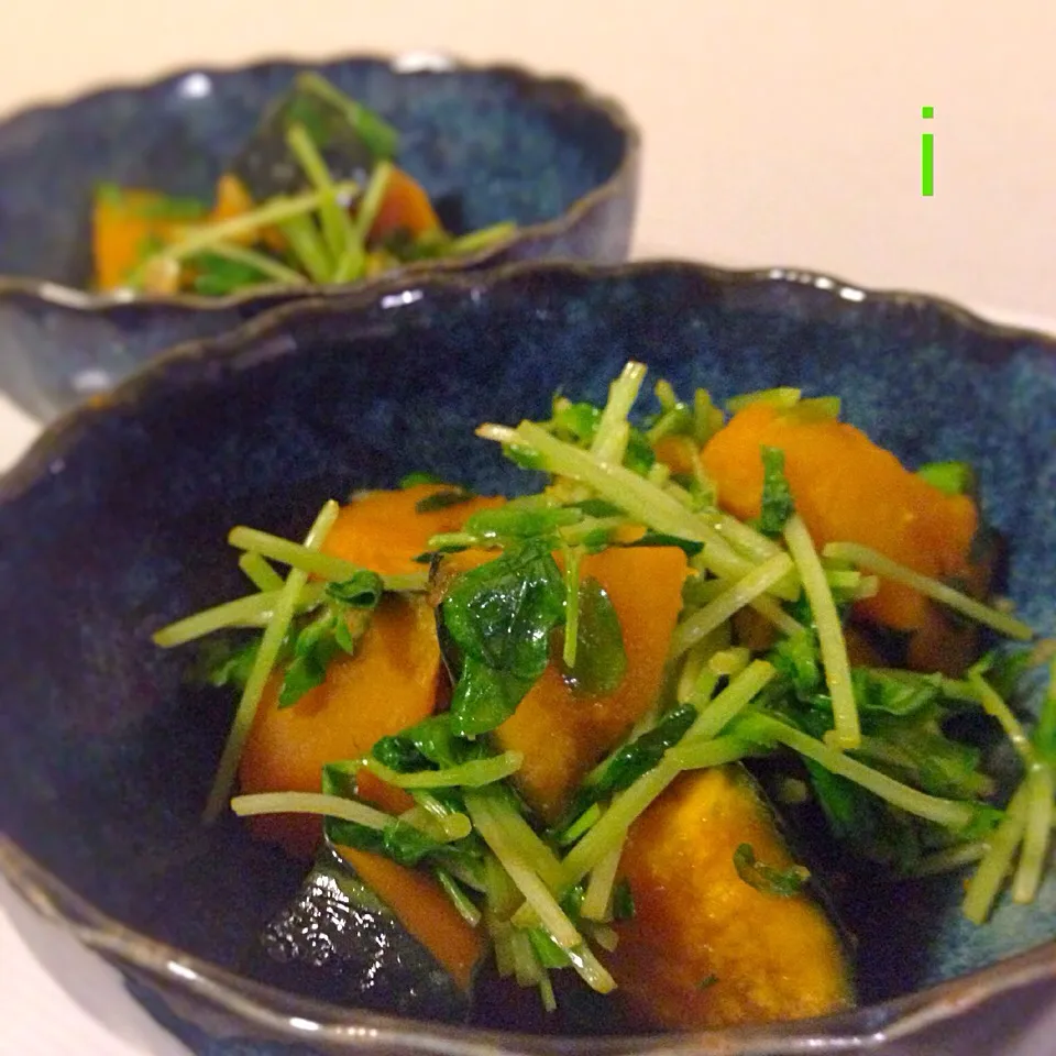 カボチャの豆苗まみれ|izoomさん