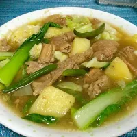 "Nilagang Litid ng Baka"(braised beef tendon w/ potatoes & veggies)|Ca Ke Ryさん