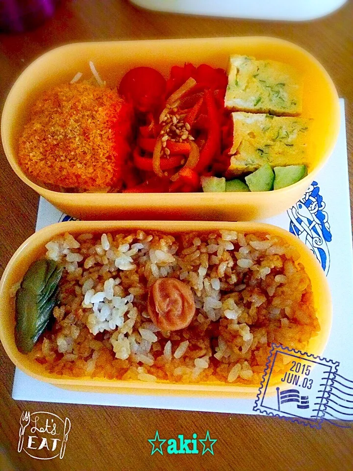 お弁当🍴‼︎〜2015.06.03🍀〜|☆aki☆さん