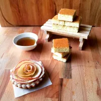 Wild Honey cake and apple tart❤️