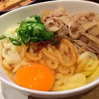 昼餉  本郷 甚八  謹製伊勢うどん  玉子&肉のせ|Ozzyさん